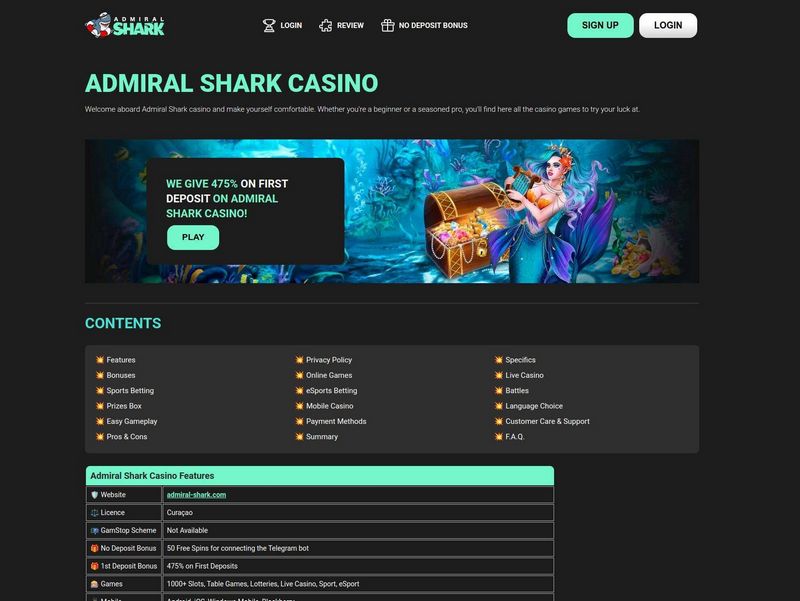 Admiral Shark Gambling Establishment Testimonial: The Ultimate Guide for UK Players